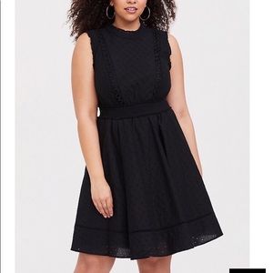 Torrid Black Eyelet Dress